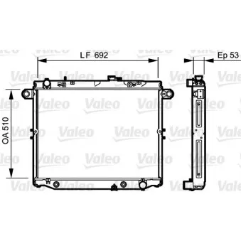 Radiateur, refroidissement du moteur VALEO 734192