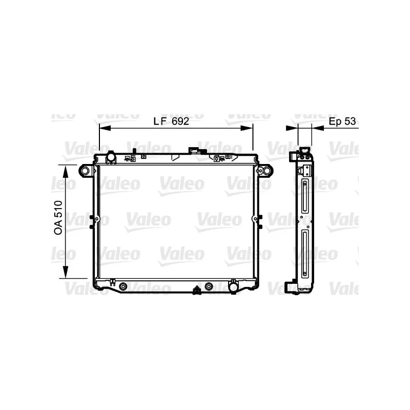 Radiateur, refroidissement du moteur VALEO 734192