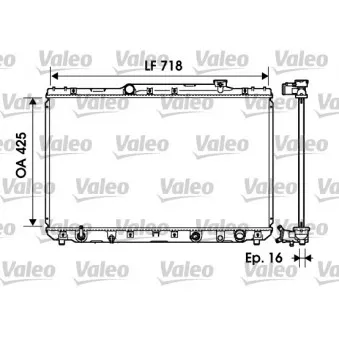 Radiateur, refroidissement du moteur VALEO 734193