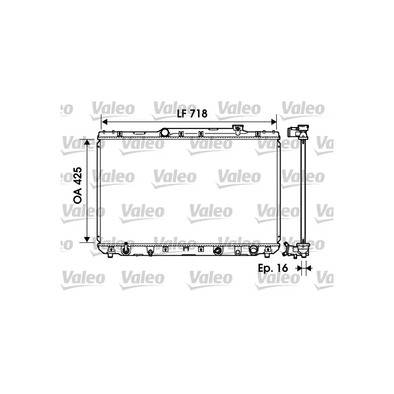 Radiateur, refroidissement du moteur VALEO 734193