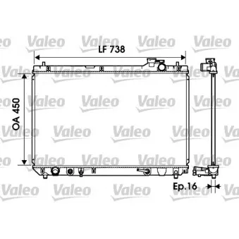 Radiateur, refroidissement du moteur VALEO 734194
