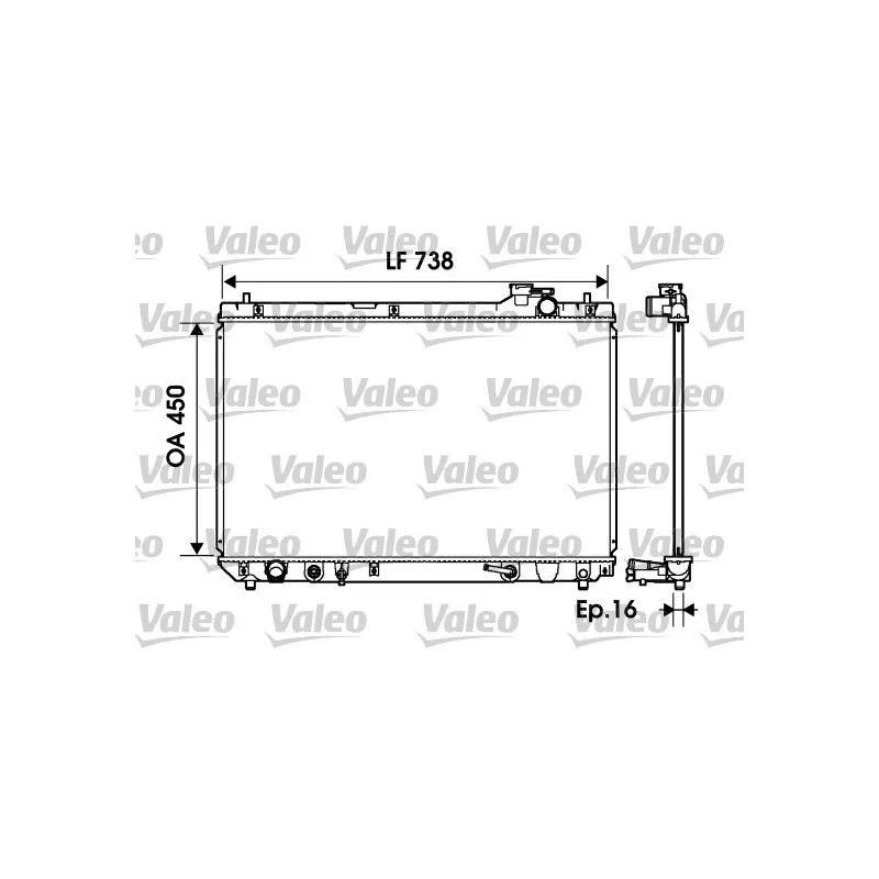 Radiateur, refroidissement du moteur VALEO 734194