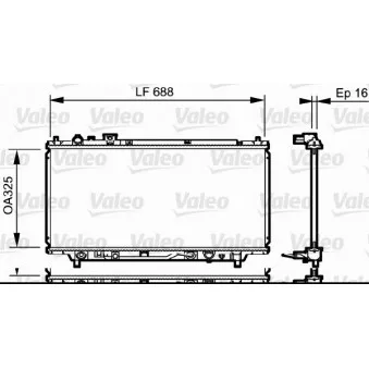 Radiateur, refroidissement du moteur VALEO 734195