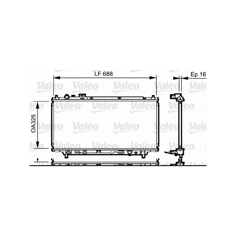 Radiateur, refroidissement du moteur VALEO 734195
