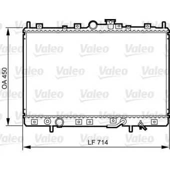 Radiateur, refroidissement du moteur VALEO 734196