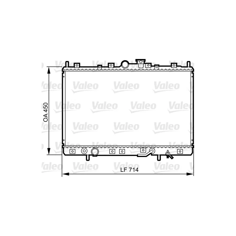 Radiateur, refroidissement du moteur VALEO 734196