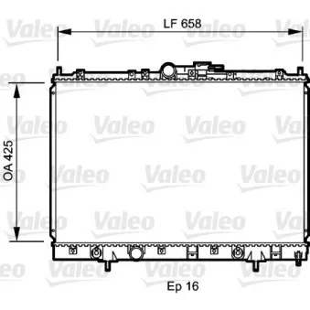 Radiateur, refroidissement du moteur VALEO 734197