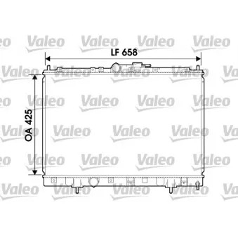 Radiateur, refroidissement du moteur VALEO 734198