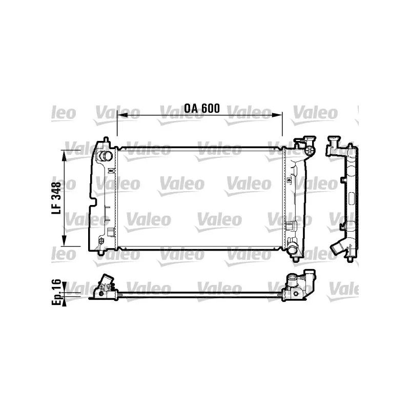 Radiateur, refroidissement du moteur VALEO 734199