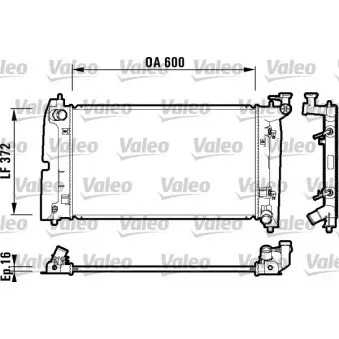 Radiateur, refroidissement du moteur VALEO 734200