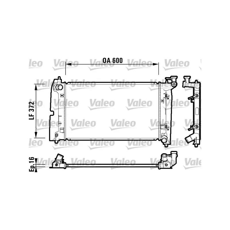 Radiateur, refroidissement du moteur VALEO 734200