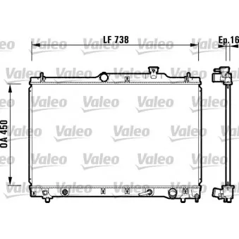 Radiateur, refroidissement du moteur VALEO 734201