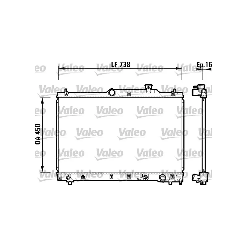 Radiateur, refroidissement du moteur VALEO 734201