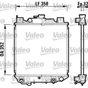 Radiateur, refroidissement du moteur VALEO 734203