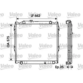 Radiateur, refroidissement du moteur VALEO 734204