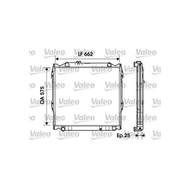 Radiateur, refroidissement du moteur VALEO 734204
