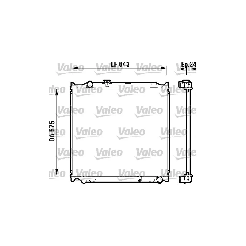 Radiateur, refroidissement du moteur VALEO 734205