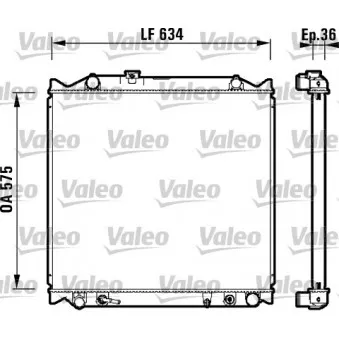 Radiateur, refroidissement du moteur VALEO 734206