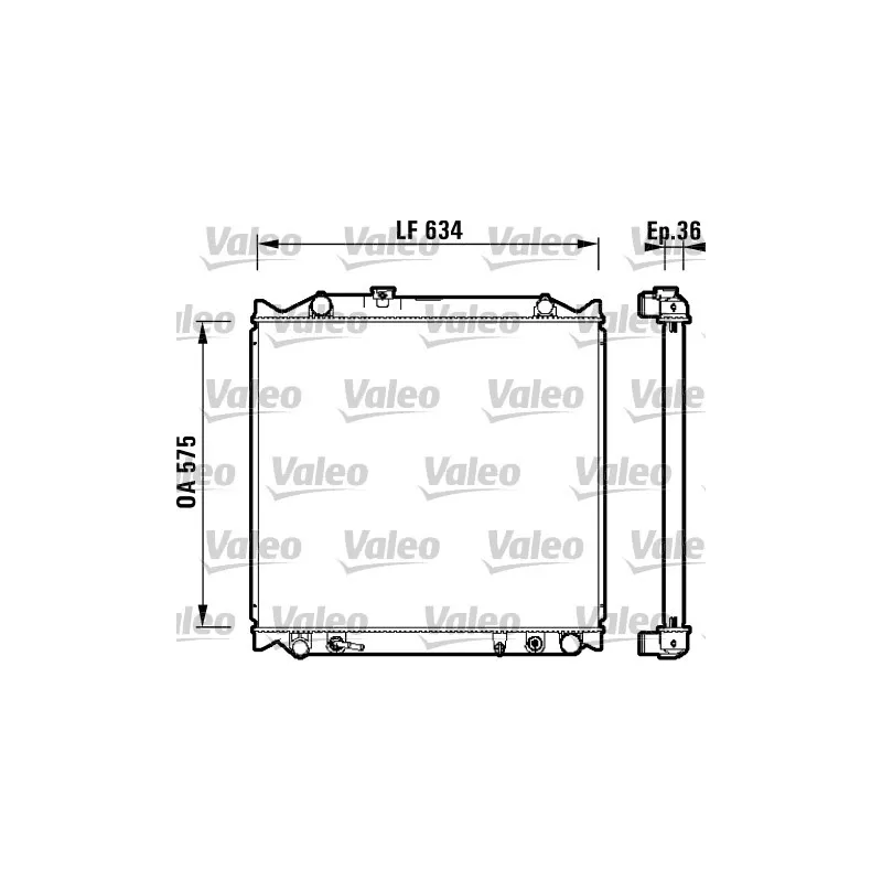 Radiateur, refroidissement du moteur VALEO 734206
