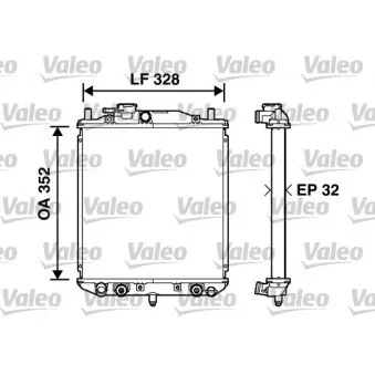 Radiateur, refroidissement du moteur VALEO