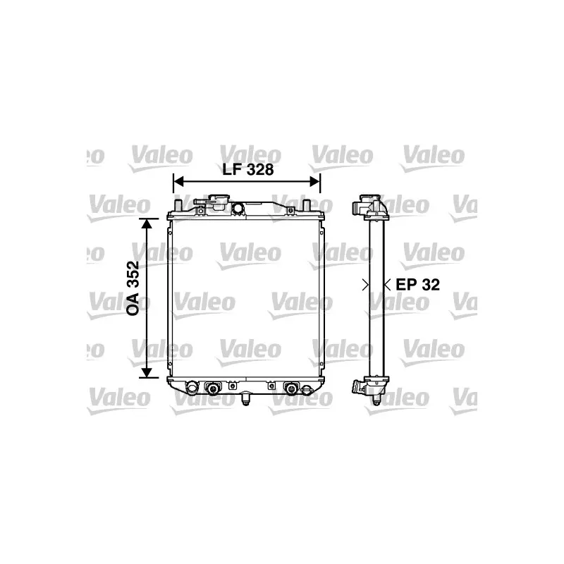 Radiateur, refroidissement du moteur VALEO 734208