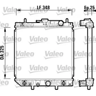 Radiateur, refroidissement du moteur VALEO 734210