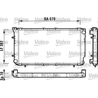 Radiateur, refroidissement du moteur VALEO 734211