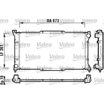 Radiateur, refroidissement du moteur VALEO 734212
