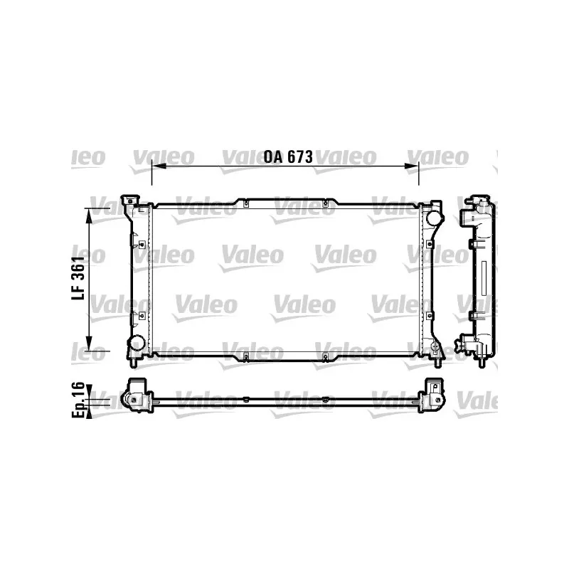 Radiateur, refroidissement du moteur VALEO 734212