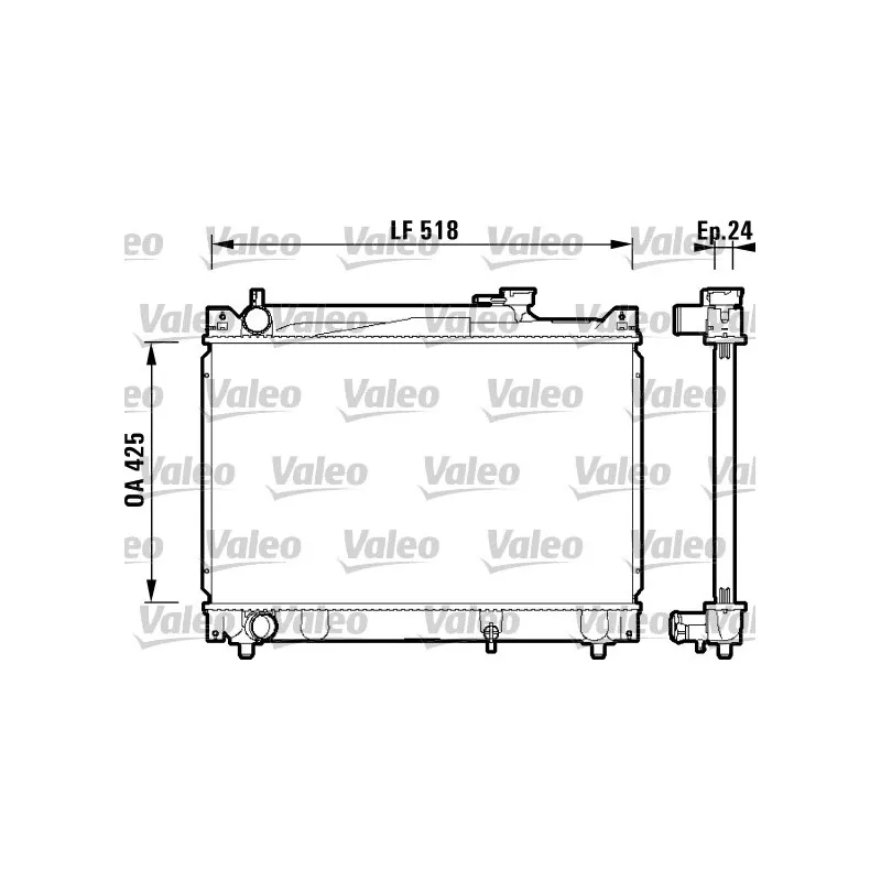 Radiateur, refroidissement du moteur VALEO 734213