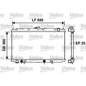 Radiateur, refroidissement du moteur VALEO 734215