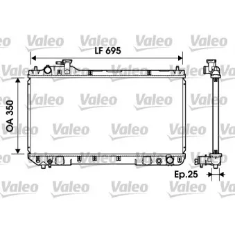 Radiateur, refroidissement du moteur VALEO 734216