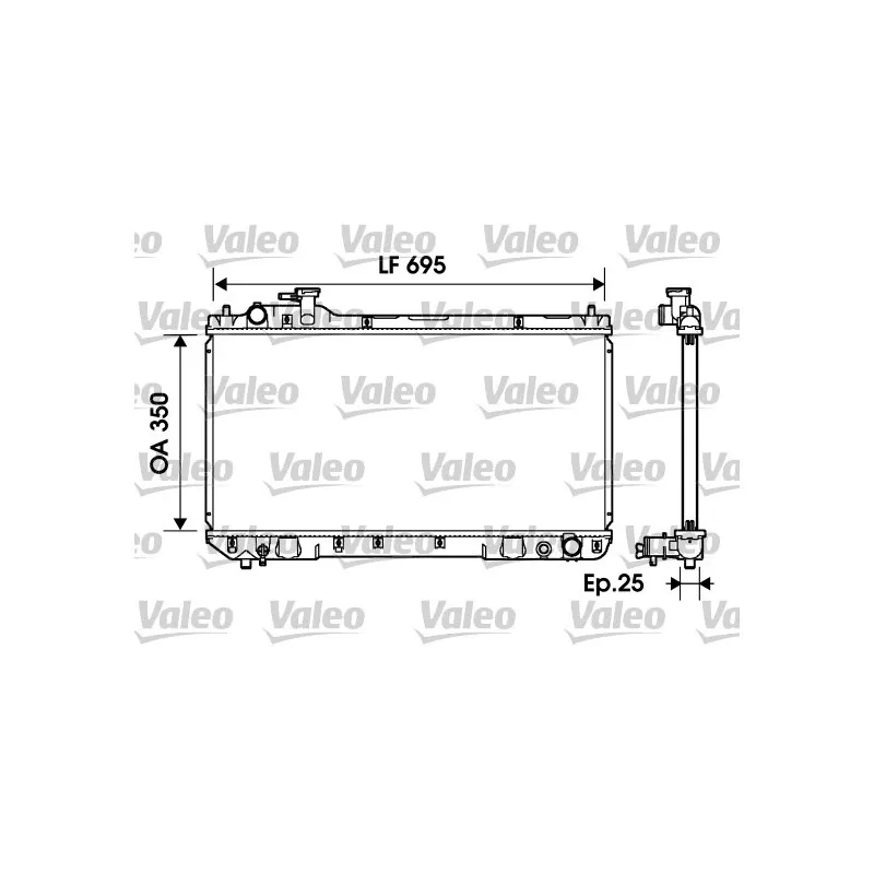 Radiateur, refroidissement du moteur VALEO 734216