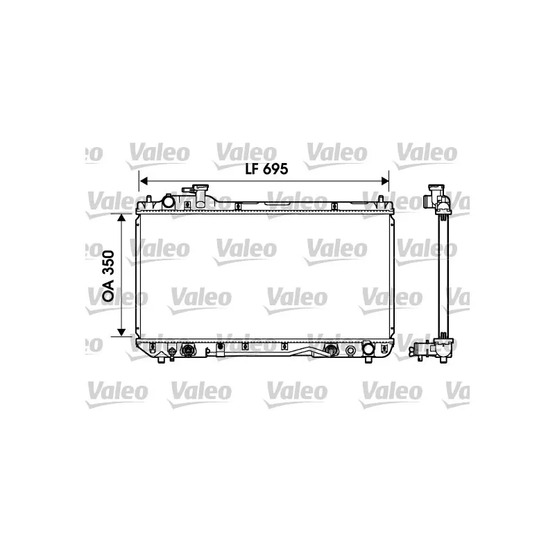 Radiateur, refroidissement du moteur VALEO 734217