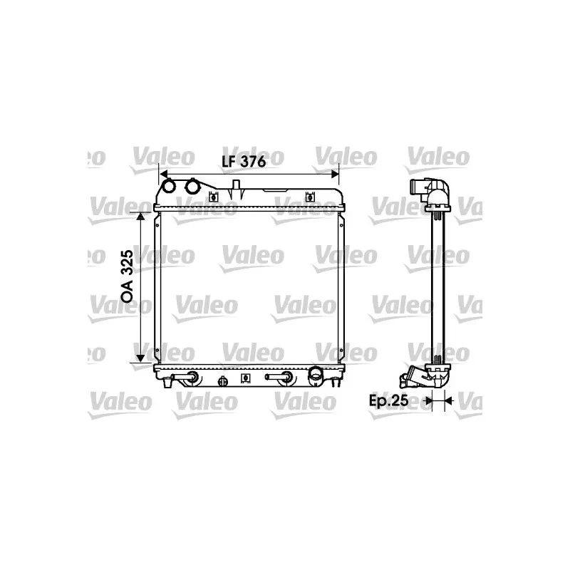 Radiateur, refroidissement du moteur VALEO 734218