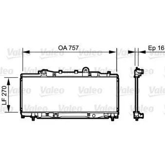 Radiateur, refroidissement du moteur VALEO 734219
