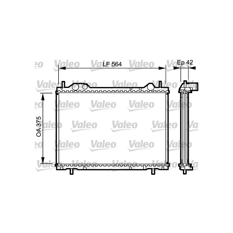 Radiateur, refroidissement du moteur VALEO 734220