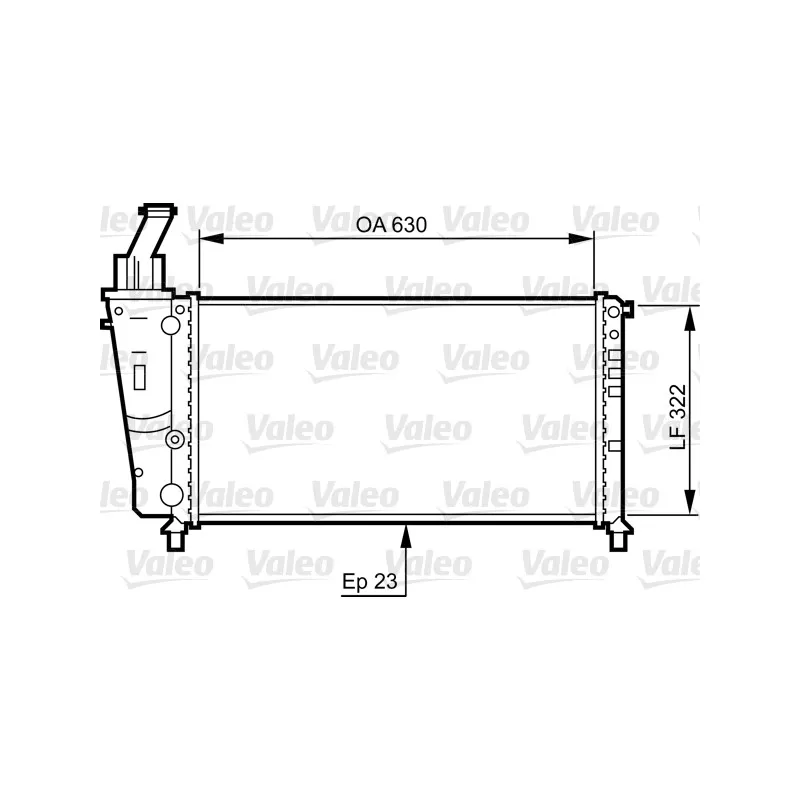 Radiateur, refroidissement du moteur VALEO 734221