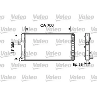 Radiateur, refroidissement du moteur VALEO 734224