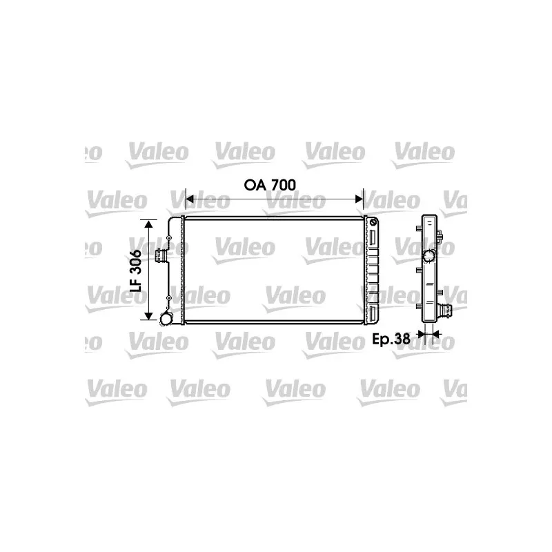 Radiateur, refroidissement du moteur VALEO 734224