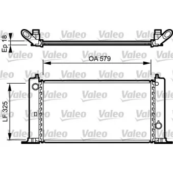 Radiateur, refroidissement du moteur VALEO 734228