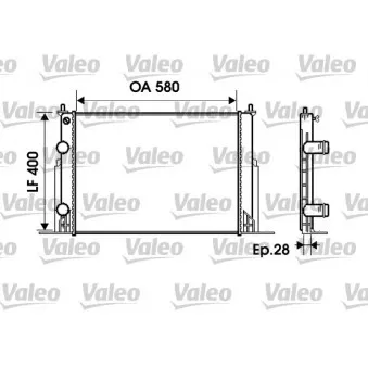 Radiateur, refroidissement du moteur VALEO 734229