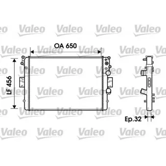 Radiateur, refroidissement du moteur VALEO 734231