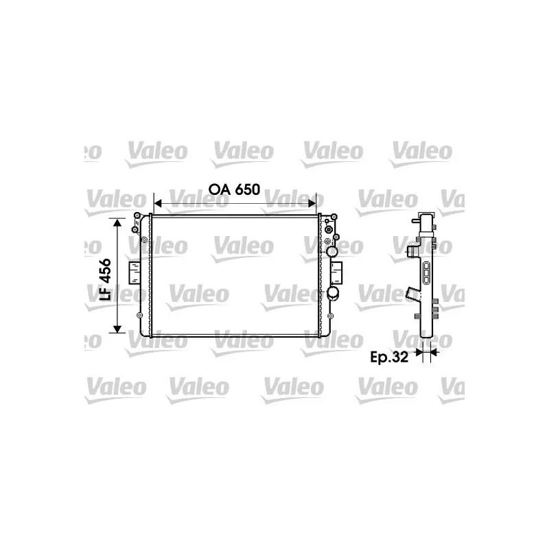 Radiateur, refroidissement du moteur VALEO 734231