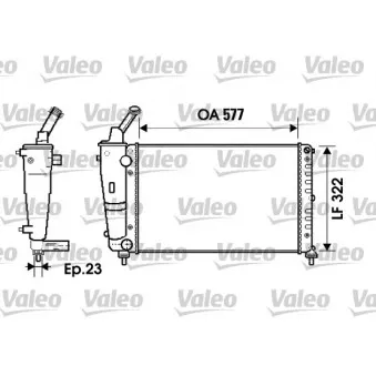 Radiateur, refroidissement du moteur VALEO 734237