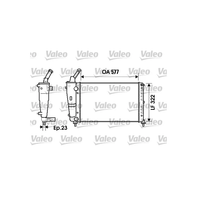 Radiateur, refroidissement du moteur VALEO 734237