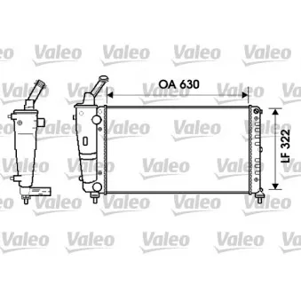 Radiateur, refroidissement du moteur VALEO 734238
