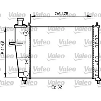 Radiateur, refroidissement du moteur VALEO 734239