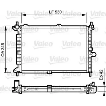 Radiateur, refroidissement du moteur VALEO 734242