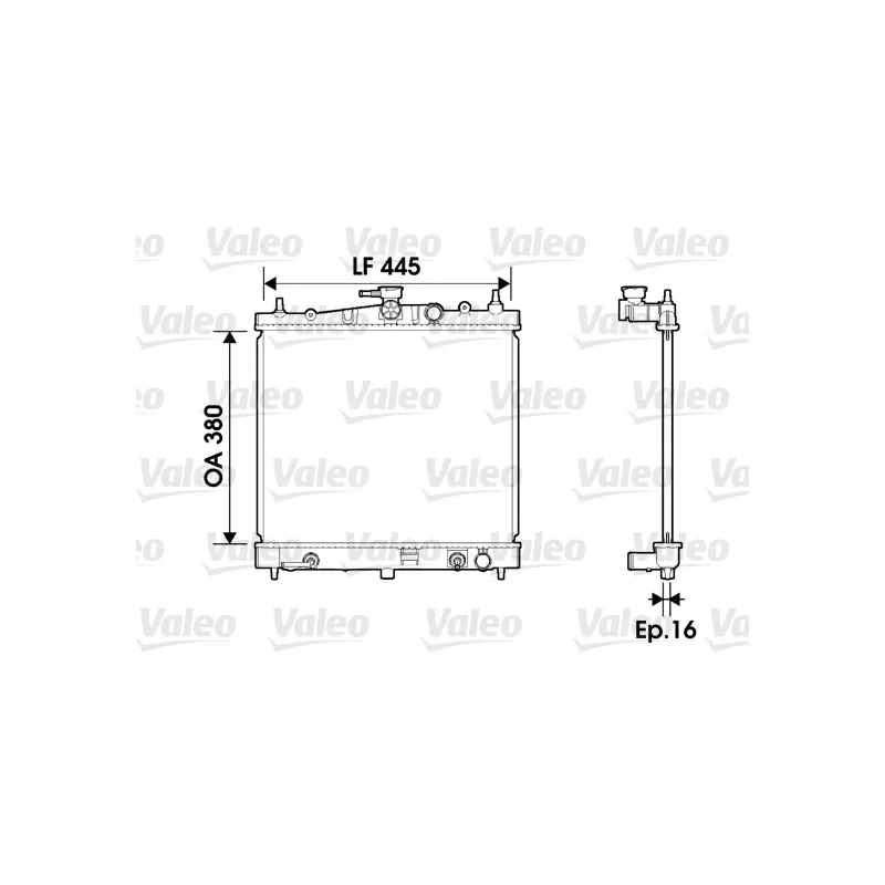 Radiateur, refroidissement du moteur VALEO 734247